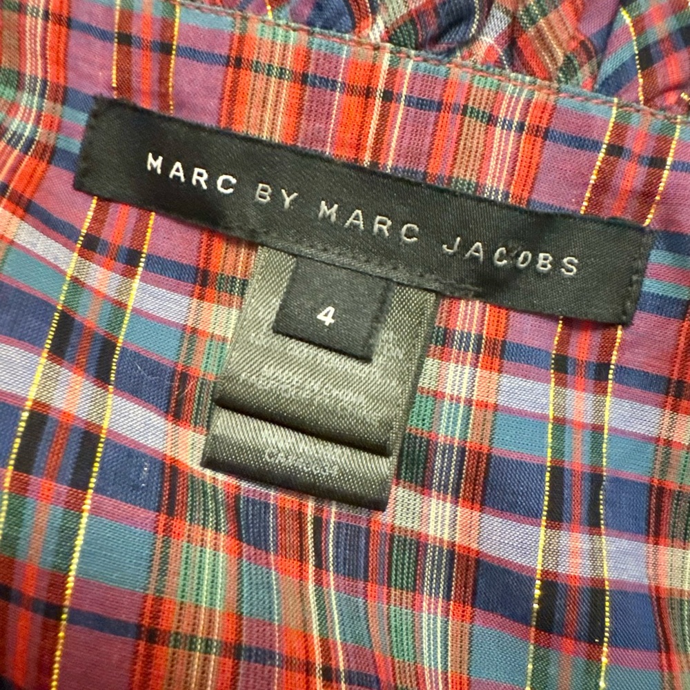 Marc by Marc Jacobs Plaid Print Mini Dress - Picture 8 of 8